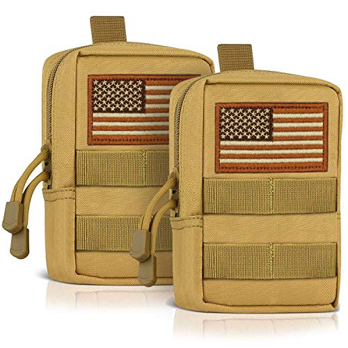 MENSBY EDC Pouch Bag Molle Pouch Tactical Pouch Molle Attachments Molle Cell Phone Case for Tactical Backpack