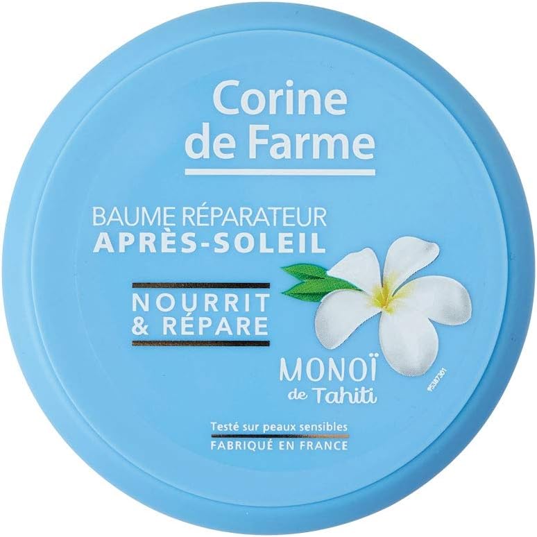 Corine de Farme – Baume Réparateur Après-Soleil – Crème Hydratante, Nourrissante – Clear Magnificence – Monoï de Tahiti, Beurre de Mangue – Parfum des Îles – 150 ml