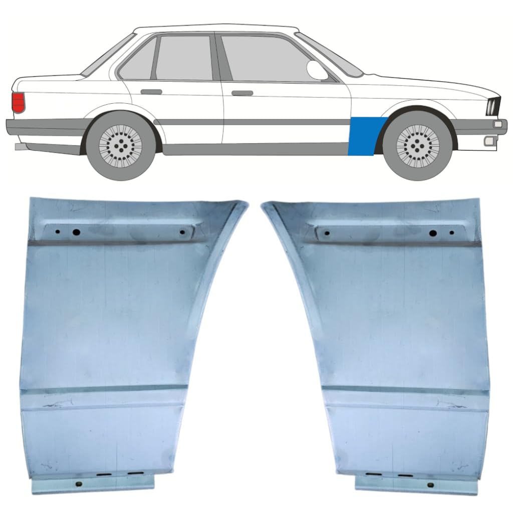 Reparaturblech Kotflügel vorne für BMW 3 E30 1982-1994 / Links+Rechts/COMBI