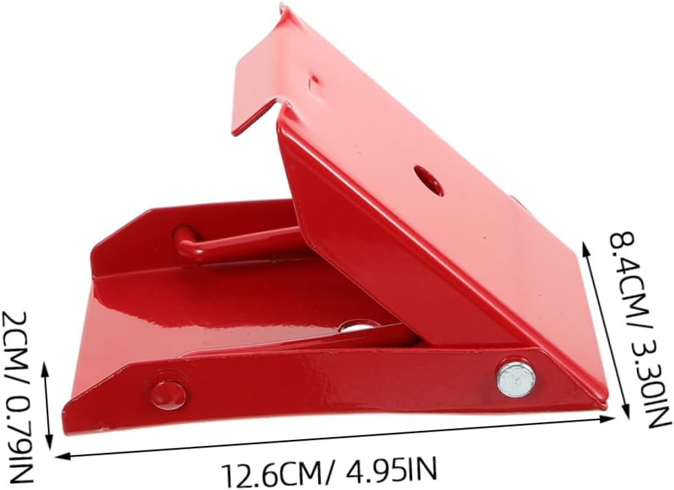Luxshiny 2pcs Anti-Skid Wheel Chocks Metal Stops for Vehicle Safety