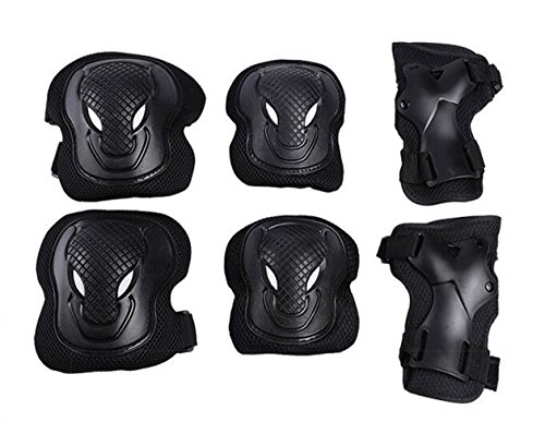 XINGZI Unisex Teens/Youth/Adults Knee Pad Elbow Pads Wrist Guards Protective Gear Guards Set for Skating Scooter Skateboard Rollerblade Roller Skates Cycling Bike Inline Riding Extreme Sports (B)