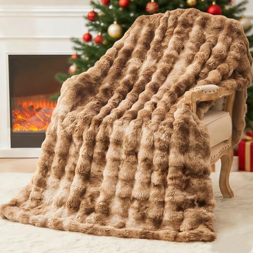 EMME Bubble Decke Sofa Kuscheldecke Kaninchen Plüsch Dicke Decke,...