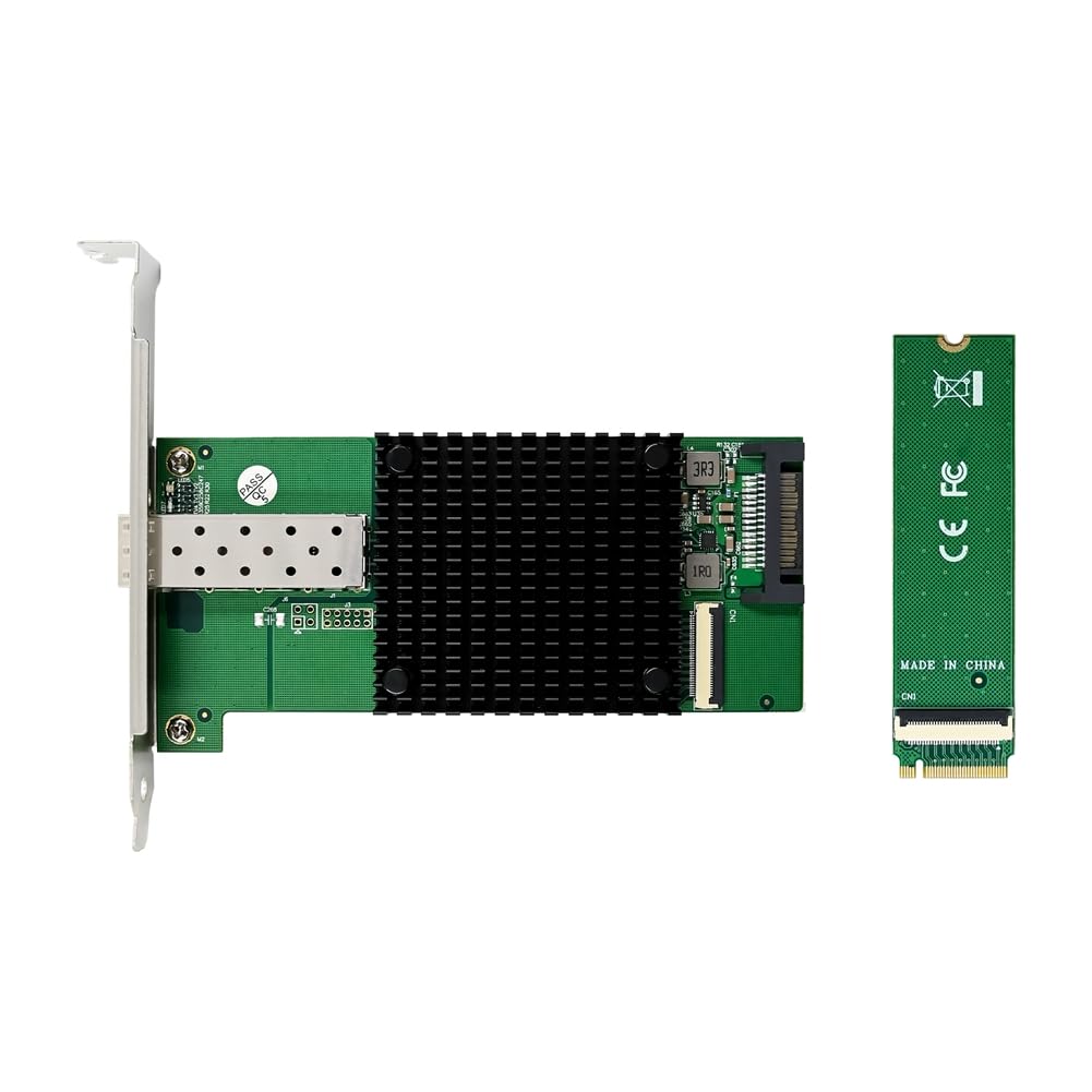Scheda di rete Server M.2 B+M Key Scheda di rete NIC Ethernet SFP 10 GbE a Porta Singola 8 Canali per Sistema Linux Win10 FreeBSD