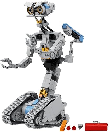 Johnny - Juego de 5 bloques de construcción de robot 1,310 piezas de robot de cortocircuito Johnny 5 modelos de figuras de juguetes, Johnny 5 Mech disponible en Yaxa El Salvador