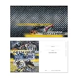 25 hochwertige Gutscheinkarten Geschenkgutscheine. Gutscheine für Motorroller Motorradzubehör Motorradgeschäft. Vorderseite hochglänzend. SP1219