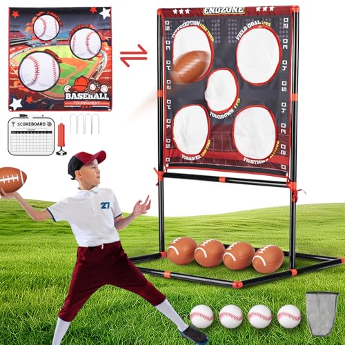 Football Toss Game for Kids Ages 3-8 - Outdoor Toy for Backyard, Beach & Camping for Toddlers & Family Party Fun