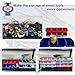 3 PCS Screw Organizer Boxs with Lids,4 Compartments Tools Organizer Boxs,Hardware Tool Box Plastic Parts organizer Bin with Locks,Suitable for Home, Repair Shop, Tool Classification Storage Box