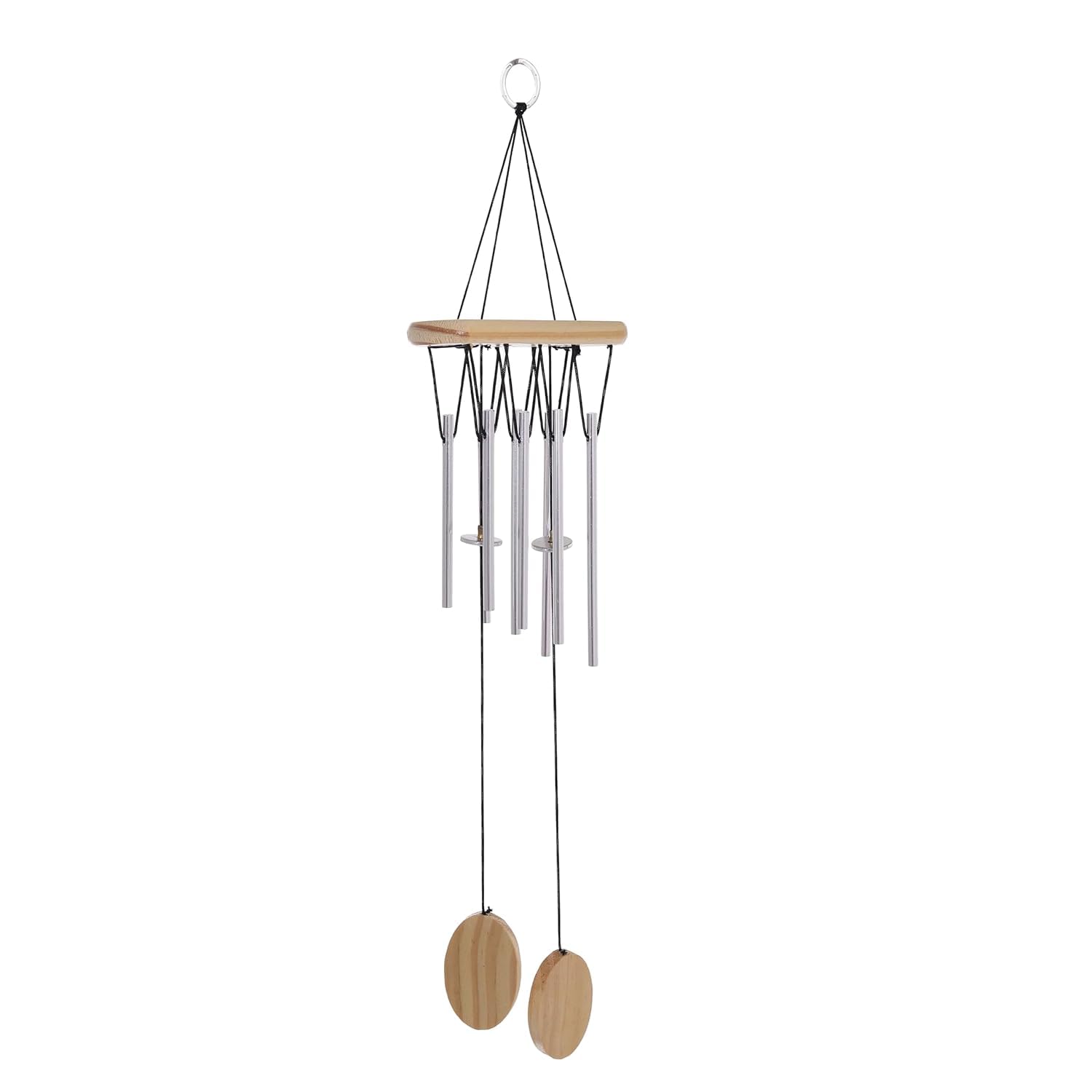 Eminent Wind Chimes for Home Positive Energy - Hanging Bells for Home Decoration and Balcony Decor with Melody Sound (8-Pipe)-image-7