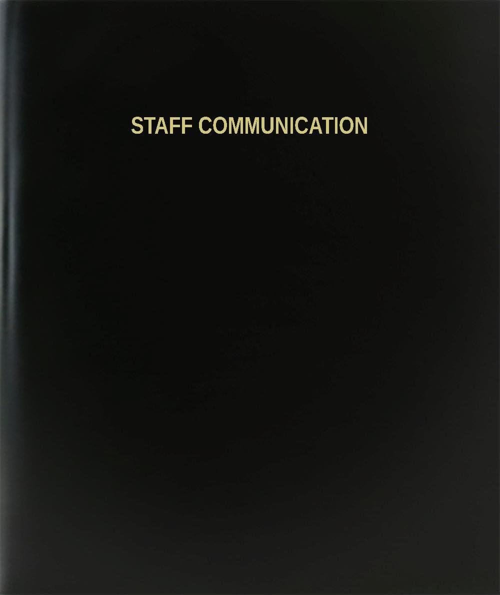 BookFactory Staff Communication Log Book/Journal/Logbook, Black Hardbound (XLog-120-7CS-A-L-Black(Staff Communication Log Book))