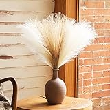 LMAIVE Artificial Pampas Grass, Faux Dried Plants Decor Tall, 6 Stems 27.5'' Boho Home Bouquet Decoration, Fluffy Flower Arrangement Branches for Living Room Kitchen Party Wedding Baby Shower