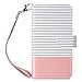 ULAK Galaxy S7 Edge Case, PU Leather Wallet Case with Credit Card Slot Magnetic Closure Flip Wallet Case Cover for Samsung Galaxy S7 Edge (Rose Gold/Black Stripe)