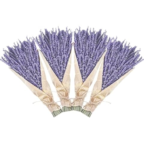 Uieke Natural Dried Lavender Bundles for Decoration Cover