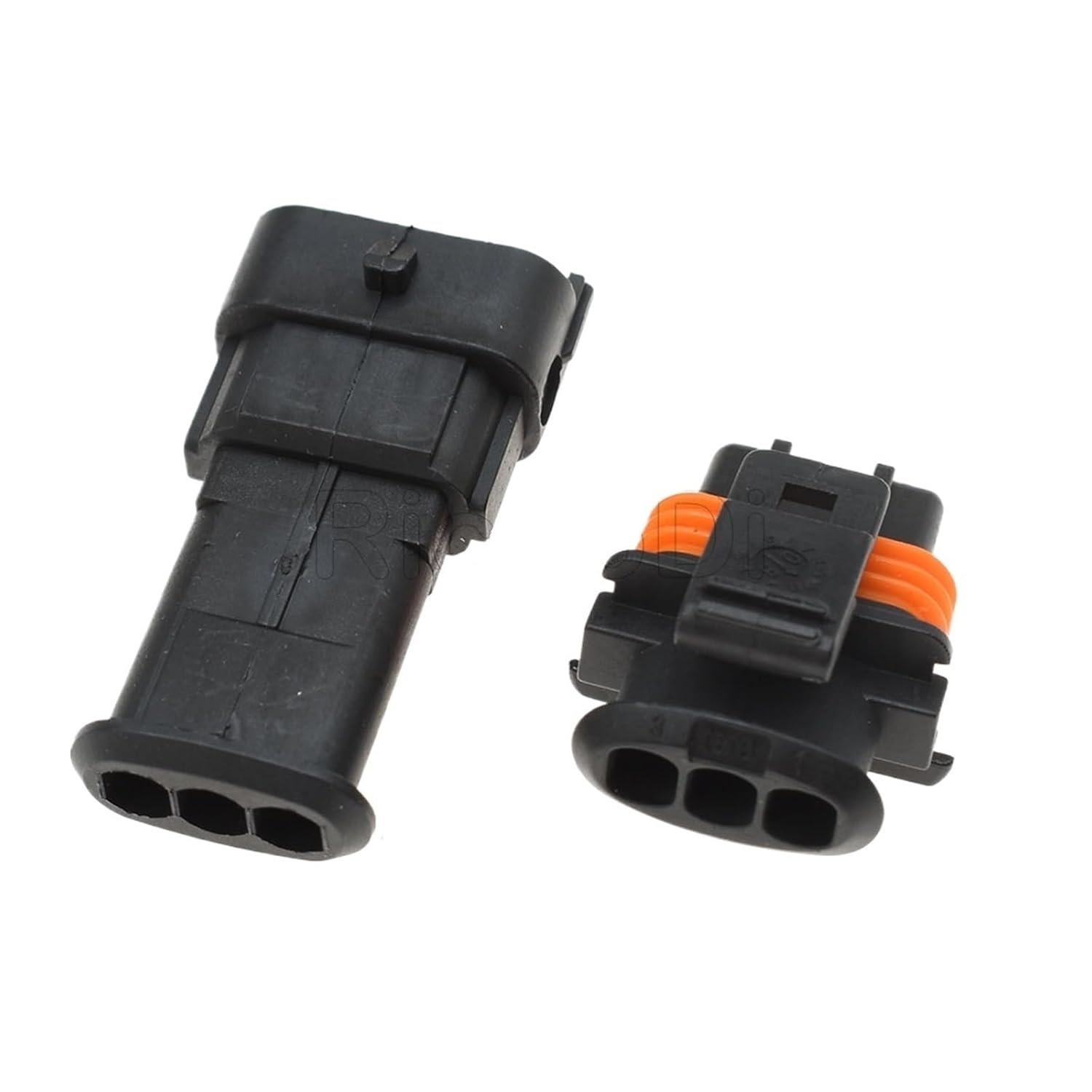 1-20Sets 3Pin Automotive 3.5MM Connector Car Fuel Pressure Female Male p/Lug 1928403110 1928404074(Male Female,20Sets)