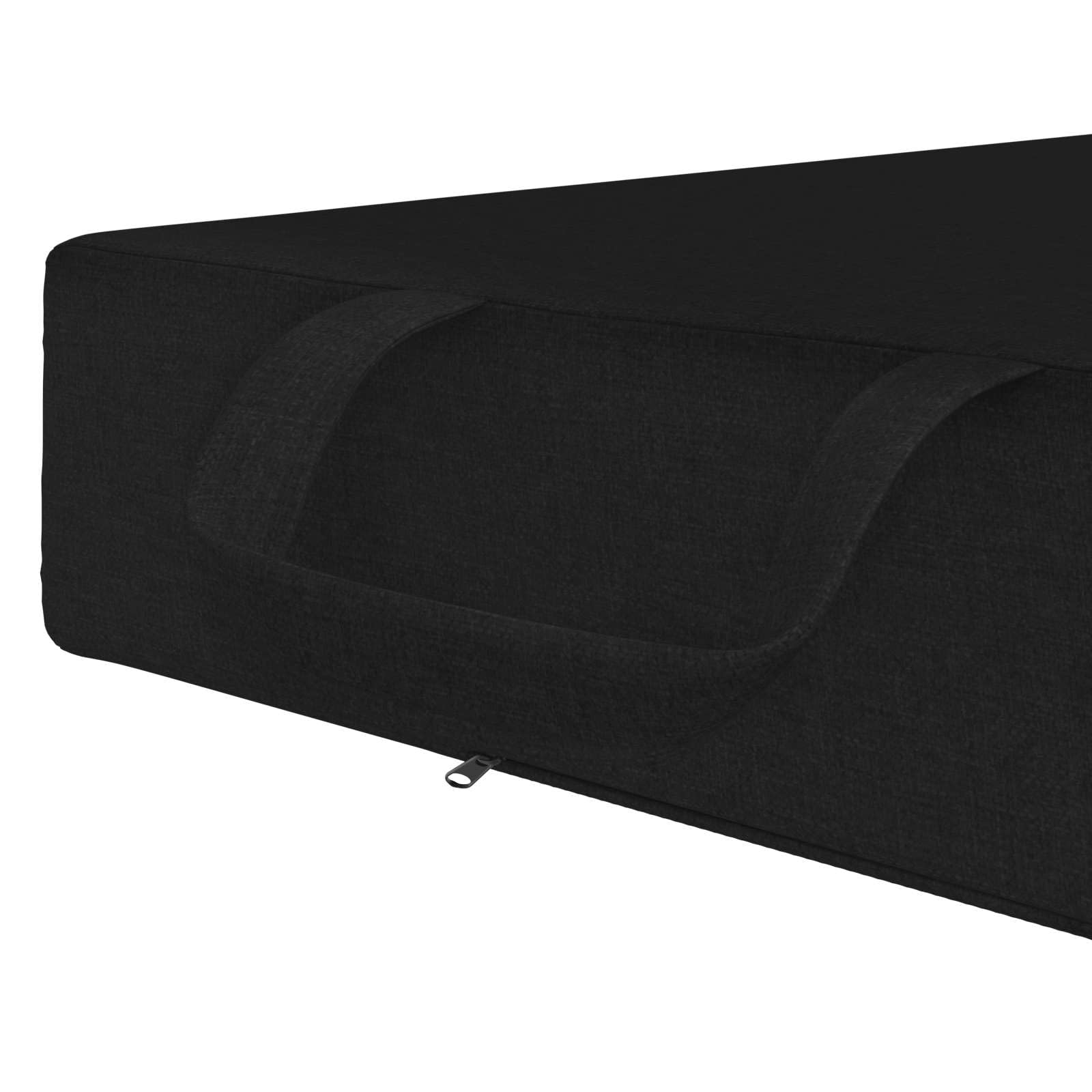 Sofa rozkładana poliestrowa 75 x 67 x 45 cm czarna