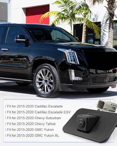 Image of 23378804 Backup Camera Rear View Parking Assist Camera Fit for Chevy Suburban Tahoe, for Cadillac Escalade ESV for GMC Yukon XL 2015 2016 2017 2018 2019 2020 Replace 23404613 23432248