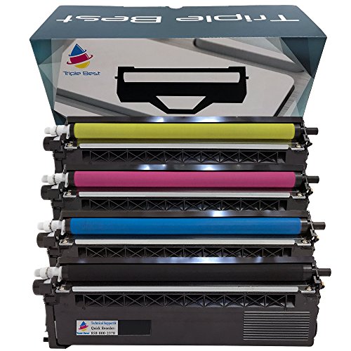 MyTripleBest Set of 4 Compatible Laser Toner Cartridges for Brother TN336BK TN336C TN336M