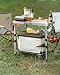 Sportneer Klappbarer Campingtisch, höhenverstellbar, Kleiner Klapptisch, tragbare Campingtische (60 cm L x 40 cm B (4 Höhen)) mit Netzschicht für Outdoor