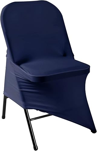 Vista 93 de Fundas de elastano para silla, 12 unidades, protector lavable, fundas de silla plegables para sala de estar, fiesta, banquete, boda, hotel Esmeralda