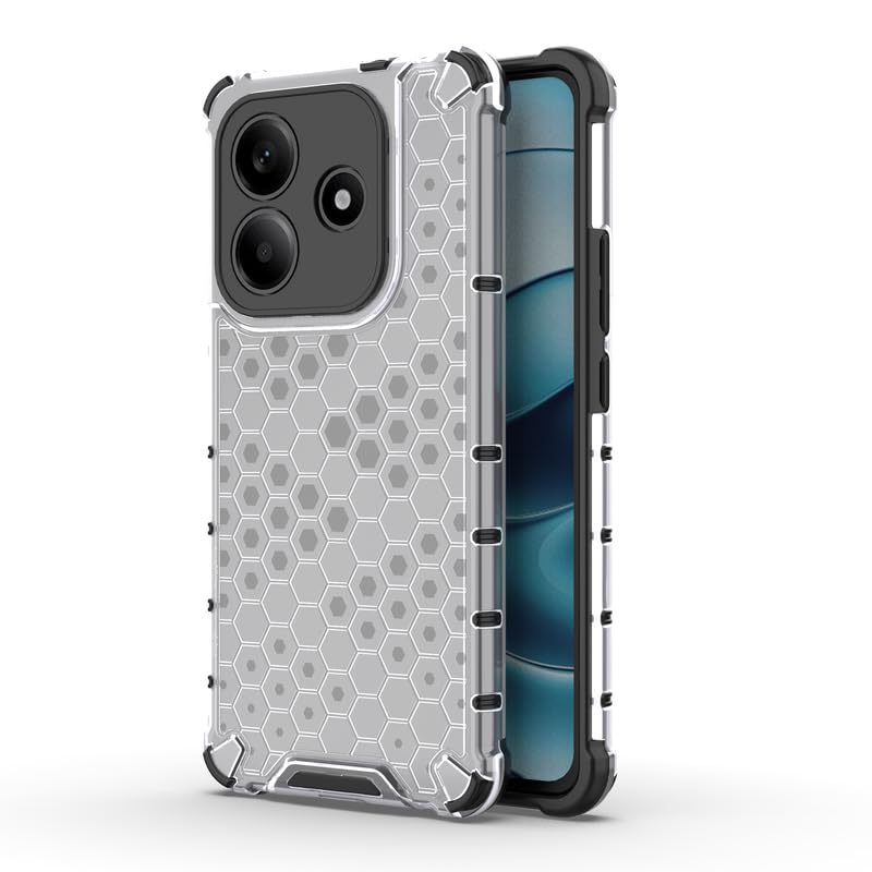 Image of Plastic Bumper Back Case Cover for Redmi Note 14 5G (Transparent)