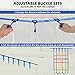Gentle Booms Sports Climbing Cargo Net for Kids, 3.8X4.4ft Climbing Net with 7.1 X 7.1 inches Small Grid for Ninja Warrior Obstacle Course