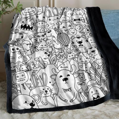 Couverture à colorier lavable pour résoudre le manque d'activités créatives - 5