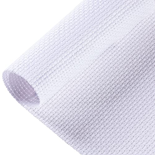 Image of Aida Cloth Big Size 16 Count, White Cross Stitch Fabric, 39 inch by 60 inch