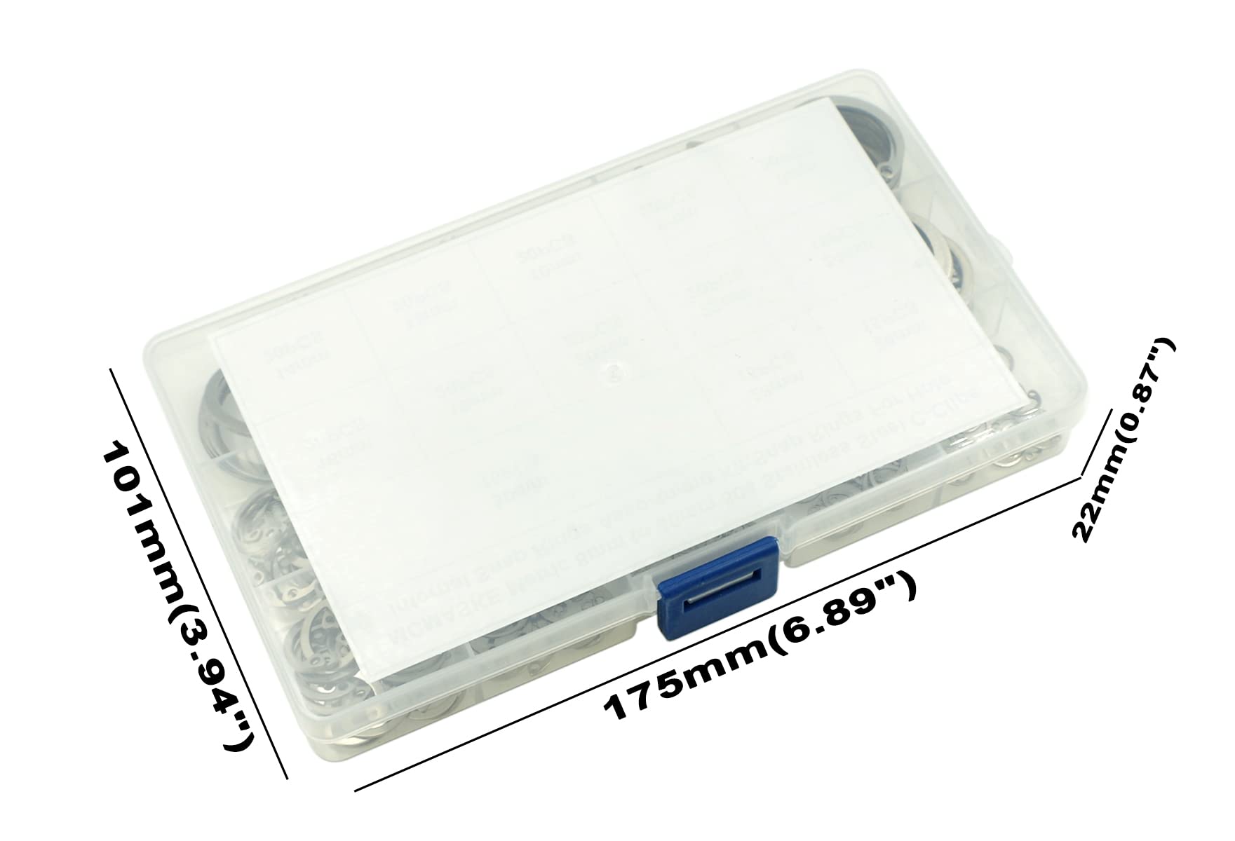 240pcs Metric Snap Rings - Stainless Steel Retaining Kit -7 240pcs Metric Snap Rings - Stainless Steel Retaining Kit -7
