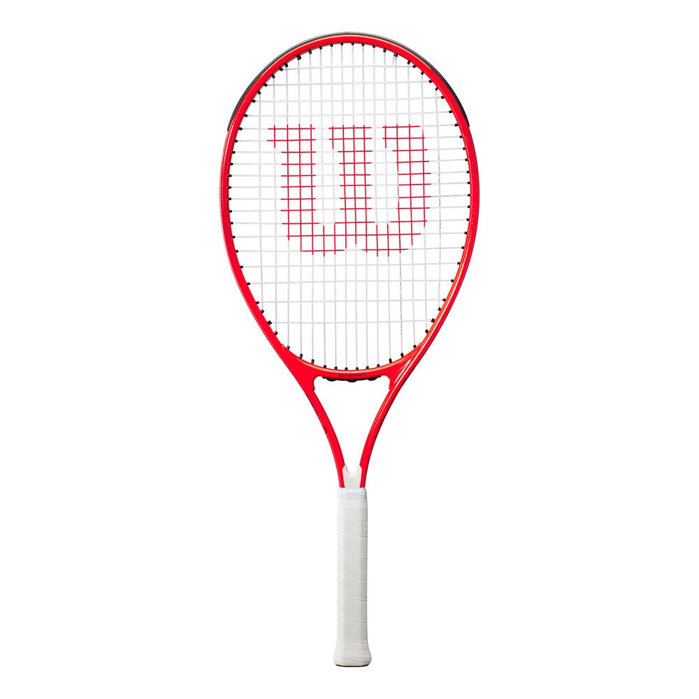 WILSON Roger Federer 26 Red, White Strung Tennis Racquet (Pack of
