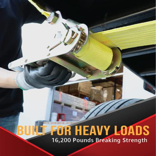Boxer 4 In. X 1.5 Ft. Flat Hook Ratchet Replacement End, Made For Heavy Duty 3 To 4 In. Ratchet Straps, For Flatbed Trucks And Trailers, B/S 16,200 Lbs, Wll 5,400 #TOP5