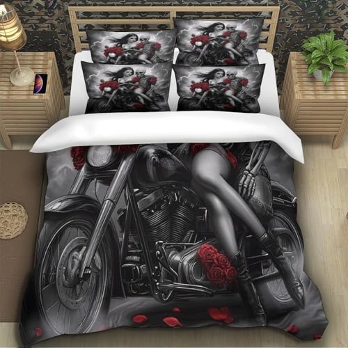 Housse de couette vagues douce et anti-acarien lit double 3D - 5