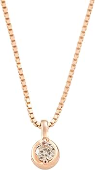 Amazon | [IKEDA] 一粒 ダイヤモンド PG K10 ネックレス レディース