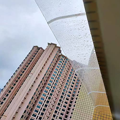 Toldo invisible de policarbonato transparente para puertas y ventanas de 50 cm