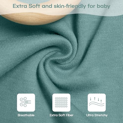 Image of MEXXI Baby Transitional Swaddle, 2 Pack Sleep Sack With Arms Up, 0.5 TOG