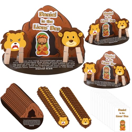 Kit bricolage Bible Daniel et les lions pour animer une classe de catéchisme