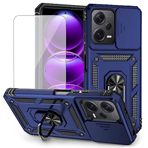 Coque Poco X5 5G antichoc Xiaomi Redmi Note 12 5G bleu aimantée