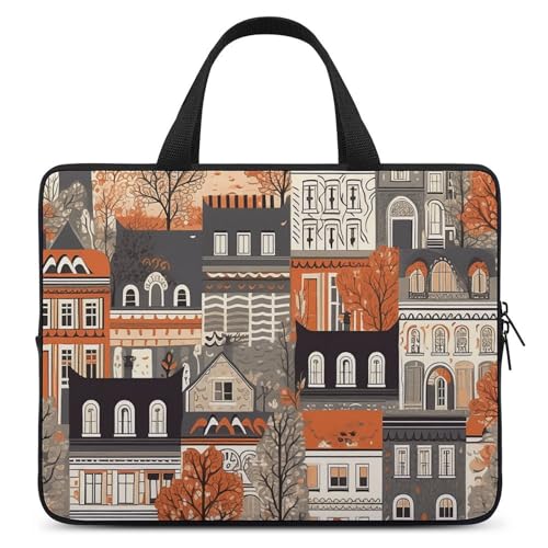 Housse antichoc pour ordinateur portable blanc beige - Pochette ordinateur matelassée légère