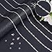 Beebeecraft 1 Roll 16.4 Feet/5m Paperclip Chain for Jewelry Making 925 Sterling Silver Plated Brass Cable Chain with 10Pcs Lobster Clasp 50Pcs Open Jump Ring for Necklace Bracelet Making Kits DIY