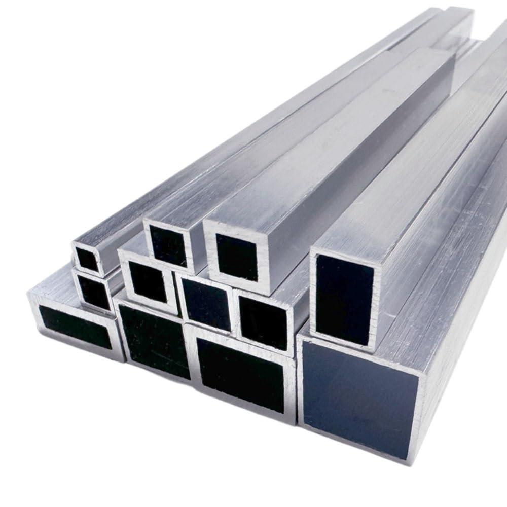 Aluminium-Metalllegierungsrohr, Breite 6–25 mm, Länge 100–500 mm, quadratisches Profil, DIY-Dekoration, Hohlrohr, 1 Stück(500 * 20 * 30 * 2MM)