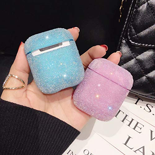 Ur Sunshine Airpods 1/2 Case, Girls Luxury Bling Brilliant Diamond Decoration Hard Pc Cover Case Women Fashion Case For Airpods 1/2 Anti-Fingerprint Strong Protection -White #TOP2