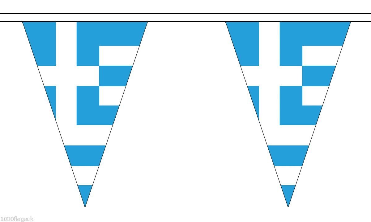 FlagSuperstore Wimpelkette – 20 M Lang, 54 Dreieckige Flaggen Aus Polyester, Für Feste & Dekoration