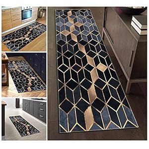 Runner Rug Carpet Runners for gangen Antislip Long geometrische patronen, TQDTX Machine-Made Print Tapijt, Polyester…