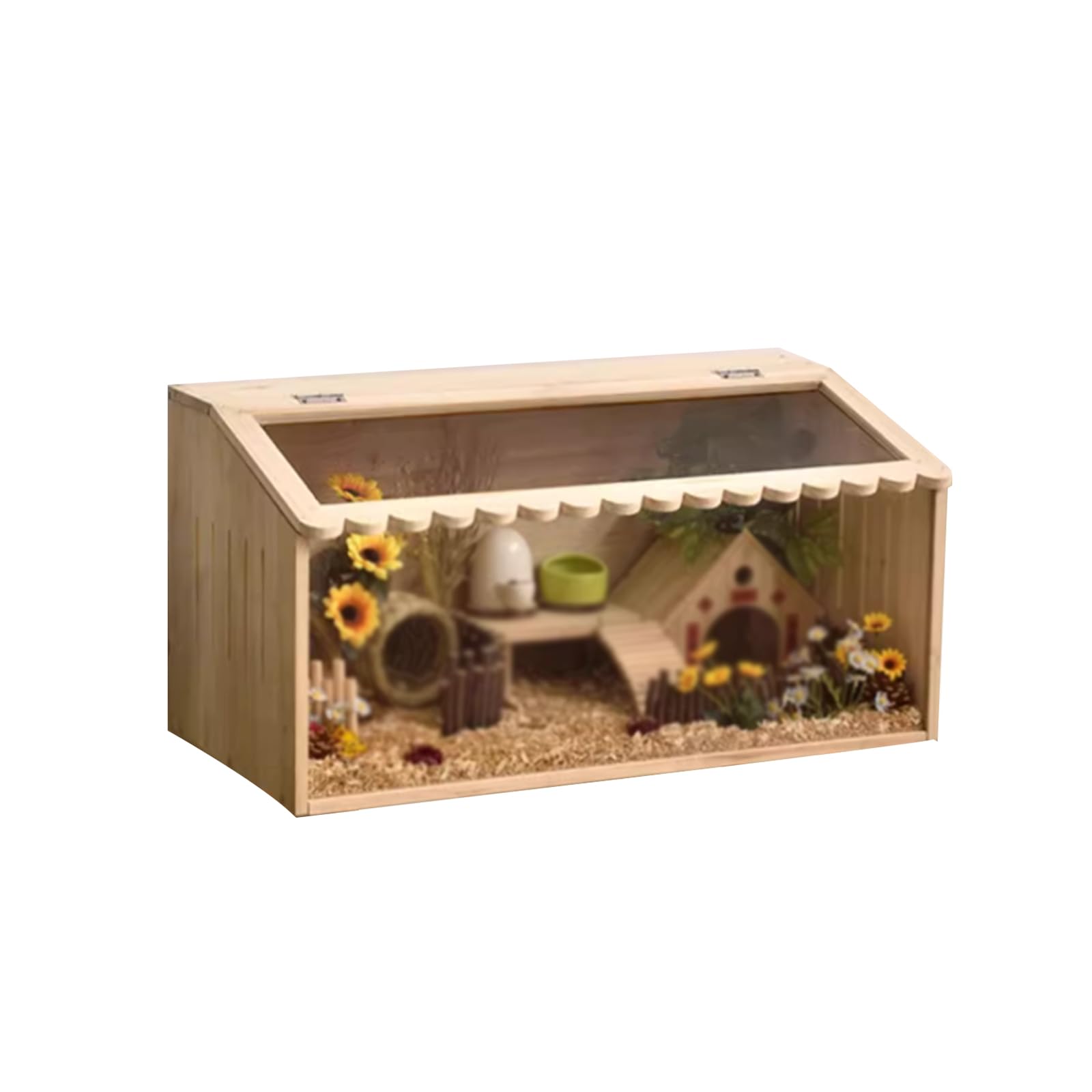 爬虫類ケージ　小動物ケージ 爬虫類 ケージ レオパ ケージ 80x40x40cm 木製飼育ケージトカゲ
