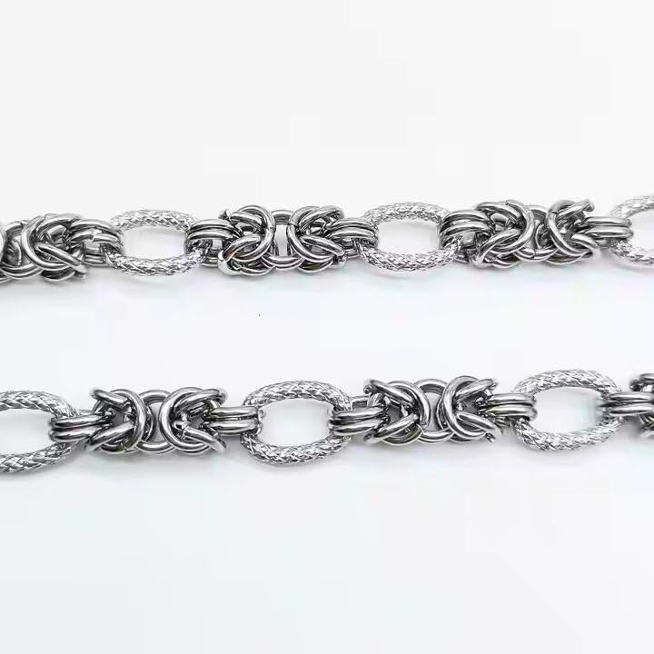 Image of THE MEN THING Chain for Men, Luxury Pure Titanium Steel Chain | Silver Stainless Steel Chain | Necklace Jewellery for Men & Boys