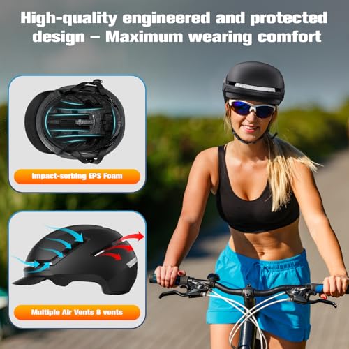 Shinmax Bike Helmet with Turn Signals