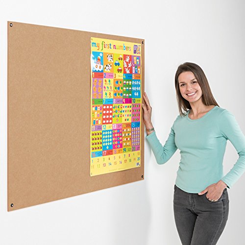Metroplan Eco-Colour Frameless Flame Resistant Noticeboard 900 x 1200mm (Natural)