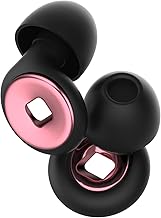 4 Pairs 4 Sizes Earplugs for Noise Earplugs, Sleeping Earplugs, Comfortable Anti-Noise, Rest, Study Better, Relaxation, Swimming and Even Walking, XS/S/M/XL (Rose Gold)