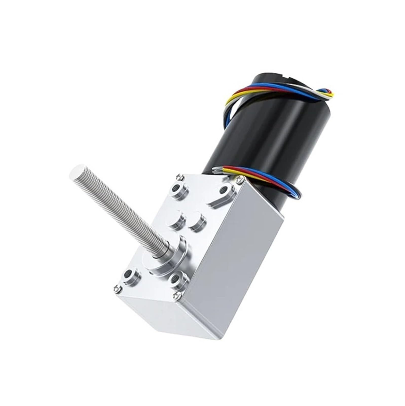 GNQUKEBWH 5840-3650-M8 Threaded Long Shaft Worm Gear DC Reduction Motor 24V high Torque Forward and Reverse brushless(260RPM)
