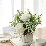 Viele Verwendung : Die künstlichen Blumen im Topf geeignet für die Dekoration der Familie, Fensterbank, Balkon, Schlafzimmer, Wohnzimmer, Esszimmer, Badezimmer, Küche, Hotel, Büro, Hochzeit, Party, Bar, Schminktisch usw. Sie sind eine schöne Verzierung.