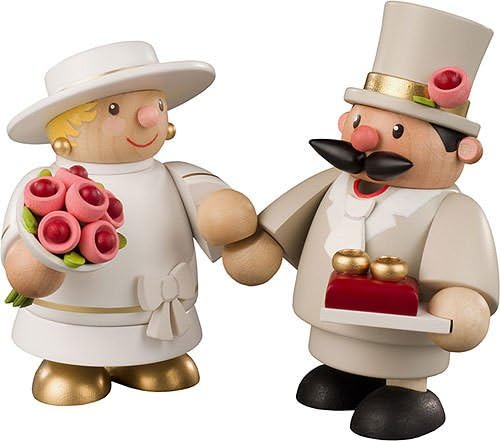 Incense Smoking Figurine, Bride, 10 cm, Wood, Multicolour, One Size