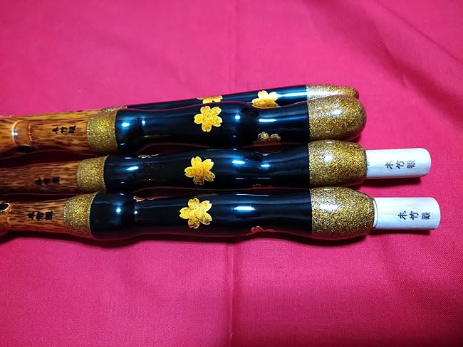 Amazon.co.jp: 17 小節らっきょ 紋竹 一本半物竿掛 玉ノ柄 鈎外し 桜